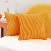 Wayfair orange cushions fashion